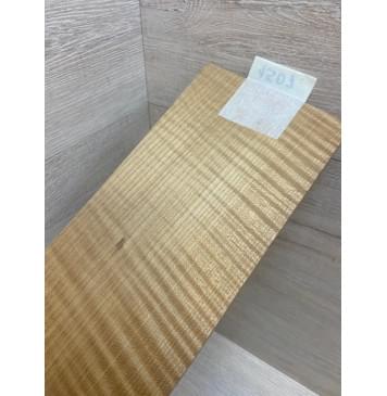 Клён Волнистый Печёный 180 гр заготовка накладки на головку грифа Радиал АА Волна АА 4х119х245 мм-2