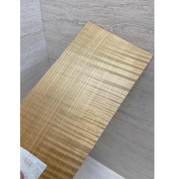 Клён Волнистый Печёный 180 гр заготовка накладки на головку грифа Радиал АА Волна АА 4х119х245 мм-5