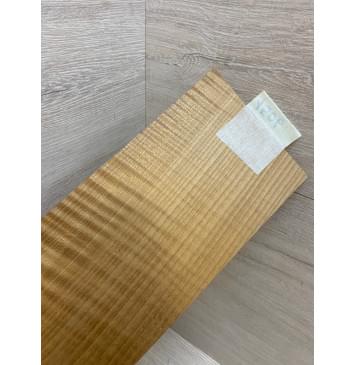 Клён Волнистый Печёный 180 гр заготовка накладки на головку грифа Радиал АА Волна АА 5х120х245 мм-3