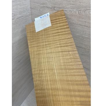 Клён Волнистый Печёный 180 гр заготовка накладки на головку грифа Радиал АА Волна АА 5х120х245 мм-5