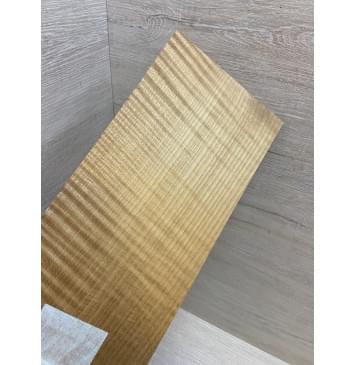 Клён Волнистый Печёный 180 гр заготовка накладки на головку грифа Радиал АА Волна АА 4.5х120х245 мм-3