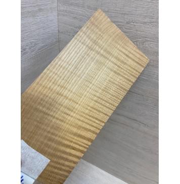 Клён Волнистый Печёный 180 гр заготовка накладки на головку грифа Радиал АА Волна АА 4.5х120х245 мм-4