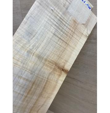 Клён Американский Волнистый заготовка накладки на головку грифа Радиал АА Волна ААА 5х125х380-350 мм-3