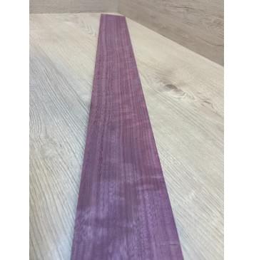 Амарант Пламя заготовка накладки для бас-гитары Радиал ААА Волна АА 9х87х788 мм-3