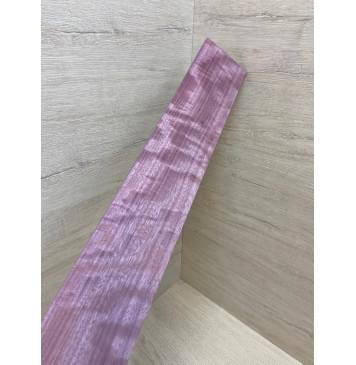 Амарант Пламя заготовка накладки для бас-гитары Радиал ААА Волна АА 9х87х788 мм-6