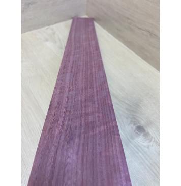 Амарант Пламя заготовка накладки для бас-гитары Радиал ААА Волна АА 9х87х788 мм-7