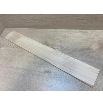 Клён Белый Явор, Волнистый заготовка накладки для бас-гитары Радиал ААА Волна АА 8х106х780 мм (АКЦИЯ)-0