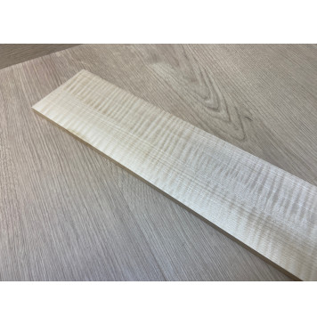 Клён Американский Белый Волнистый заготовка накладки для бас-гитары Радиал ААА Волна ААА 8х95-90х700 мм (АКЦИЯ)-12