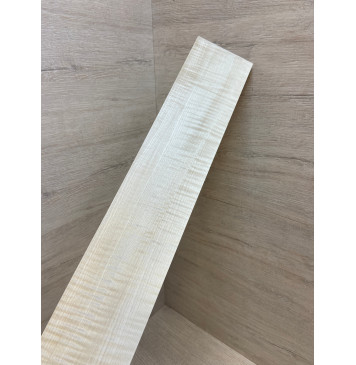 Клён Американский Белый Волнистый заготовка накладки для бас-гитары Радиал ААА Волна ААА 8х95-90х700 мм (АКЦИЯ)-7