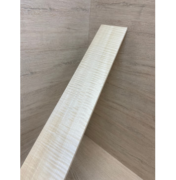 Клён Американский Белый Волнистый заготовка накладки для бас-гитары Радиал ААА Волна ААА 8х95-90х700 мм (АКЦИЯ)-11