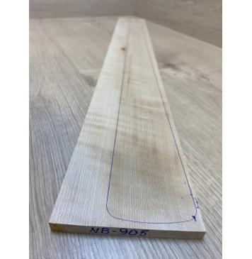 Клён Белый Явор, Волнистый заготовка накладки для бас-гитары Радиал АА Волна А 8.7х104-96х780 мм (АКЦИЯ)-1