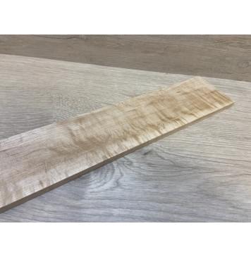 Клён Американский Белый Волнистый заготовка накладки для бас-гитары Смешанный ААА Волна А 8х74х725 мм-3