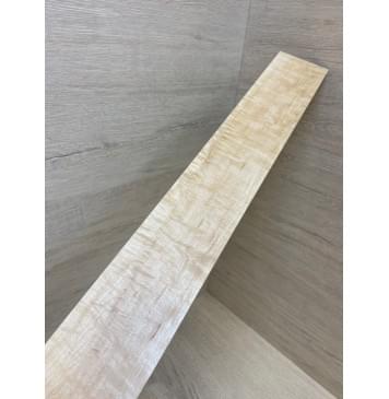 Клён Американский Белый Волнистый заготовка накладки для бас-гитары Смешанный ААА Волна А 8х74х725 мм-10