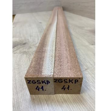 Махагон Кая заготовка для переклеенного сквозного грифа гитары Смешанный АА 46х(46-46)х1175 мм-1