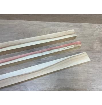 Клен Американский заготовка грифа безголовой гитары Смешанный АА 27х(41-24-41)х635 мм - из 3х частей-1