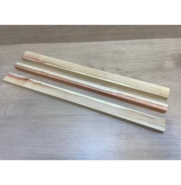 Клен Американский заготовка грифа безголовой гитары Смешанный АА 27х(41-24-41)х635 мм - из 3х частей-3