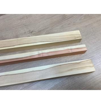 Клен Американский заготовка грифа безголовой гитары Смешанный АА 27х(41-24-41)х635 мм - из 3х частей-4