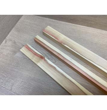 Клен Американский заготовка грифа безголовой гитары Смешанный АА 27х(41-24-41)х635 мм - из 3х частей-6