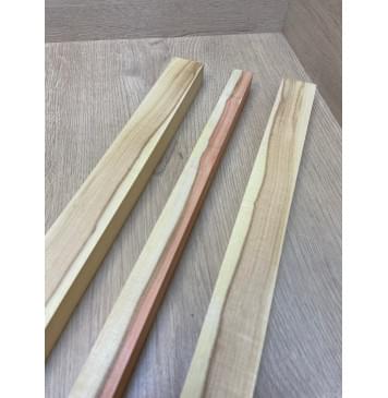 Клен Американский заготовка грифа безголовой гитары Смешанный АА 27х(41-24-41)х635 мм - из 3х частей-10