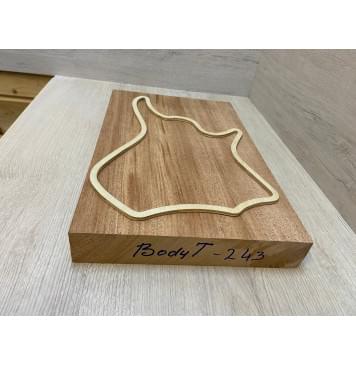 Махагон Кая заготовка корпуса для Тревел гитары Радиал ААА 49х276х432 мм (Массив)-1