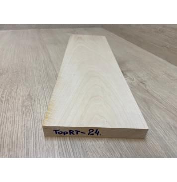 Клён Белый заготовка на топ для Тревел гитары Тангент ААА 25х160-157х510 мм (1шт под распил)-1