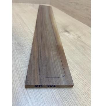 Орех Грецкий Заболонь заготовка накладки для бас-гитары Радиал АА 11х110х740 мм-1