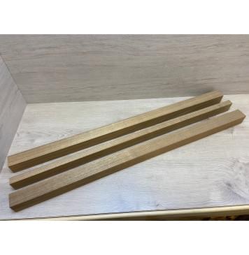 Овенгкол заготовка сквозного грифа гитары Радиал АА 52х(47.5-24.5-47.5)х1015 мм из 3х частей-0