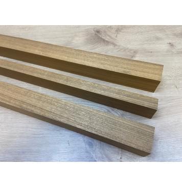 Овенгкол заготовка сквозного грифа гитары Радиал АА 52х(47.5-24.5-47.5)х1015 мм из 3х частей-7