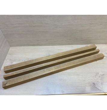 Овенгкол заготовка сквозного грифа гитары Радиал АА 51х(47-23-47)х1050 мм из 3х частей-0