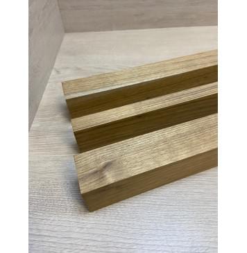 Овенгкол заготовка сквозного грифа гитары Радиал АА 51х(47-23-47)х1050 мм из 3х частей-3