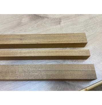 Овенгкол заготовка сквозного грифа гитары Радиал АА 38х(49-25.5х49)х1010 мм из 3х частей-8