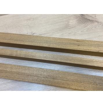 Овенгкол заготовка сквозного грифа гитары Радиал АА 38х(49-25.5х49)х1010 мм из 3х частей-7