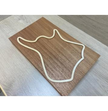 Махагон Кая заготовка корпуса для Тревел гитары Радиал АА 52.5х268х380 мм (Массив) АКЦИЯ-2