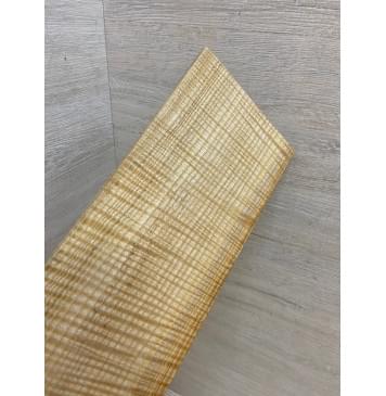 Ясень Белый Волнистый заготовка накладки на головку грифа Радиал ААА Волна ААА 8.5х112х260 мм-5