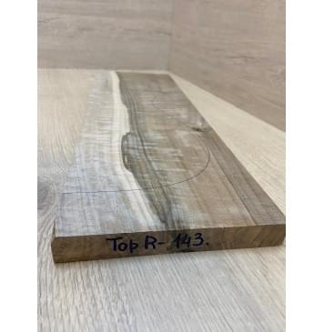 Орех Грецкий Волнистый Заболонь заготовка на топ Смешанный АА Волна АА 22х175х525 мм - 1шт. (под распил) АКЦИЯ-2