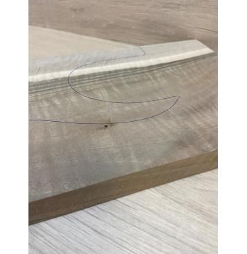 Орех Грецкий Волнистый Заболонь заготовка на топ Смешанный АА Волна АА 22х175х525 мм - 1шт. (под распил) АКЦИЯ-5