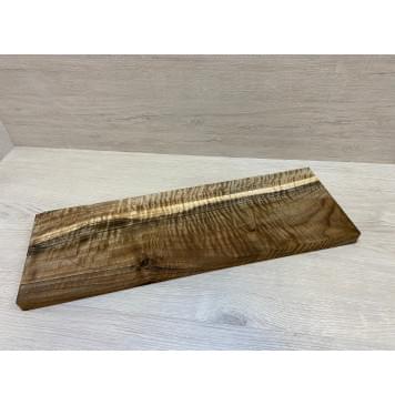 Орех Грецкий Волнистый Заболонь заготовка на топ Смешанный АА Волна АА 22х175х525 мм - 1шт. (под распил) АКЦИЯ-8