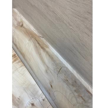 Клён Американский Волнистый заготовка на топ Смешанный А Волна А 13х190х540 мм - 2 шт. (книжкой) Уценка-трещины-5