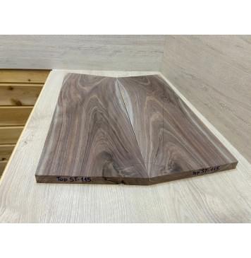 Орех Американский Заболонь заготовка на топ Тангент ААА 21х227х625-600 мм 2 шт (книжкой) АКЦИЯ-3