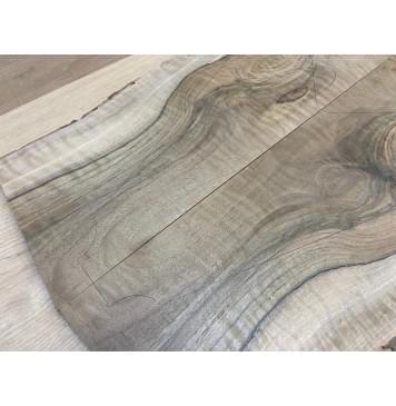 Орех Грецкий Волнистый Заболонь заготовка на топ Смешанный АА Волна А 12х230-175х620-560 мм - 2 шт. (книжкой) Уценка-трещина-6