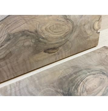 Орех Грецкий Волнистый Заболонь заготовка на топ Смешанный АА Волна А 12х230-175х620-560 мм - 2 шт. (книжкой) Уценка-трещина-9