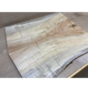 Клён Американский Волнистый заготовка на топ Смешанный ААА Волна А 17х260-230-245х590-560 мм - 2шт (книжкой) АКЦИЯ-4