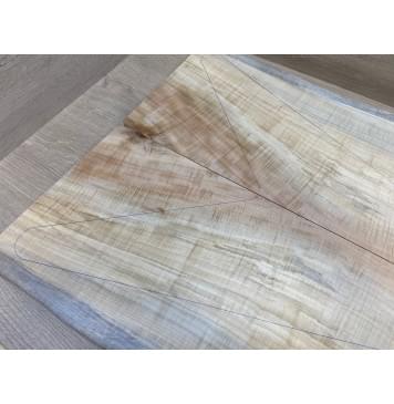 Клён Американский Волнистый заготовка на топ Смешанный ААА Волна А 17х260-230-245х590-560 мм - 2шт (книжкой) АКЦИЯ-7