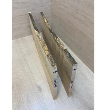 Клён Американский Волнистый заготовка на топ Смешанный ААА Волна А 17х260-230-245х590-560 мм - 2шт (книжкой) АКЦИЯ-5