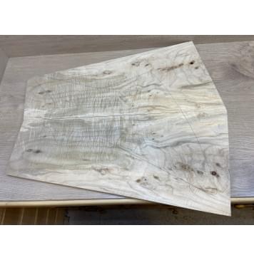 Клён Американский Волнистый заготовка на топ Смешанный А Волна АА 17х315-183х665-650 мм - 2 шт. (книжкой) АКЦИЯ-2