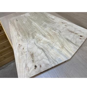 Клён Американский Волнистый заготовка на топ Смешанный А Волна АА 17х315-183х665-650 мм - 2 шт. (книжкой) АКЦИЯ-6