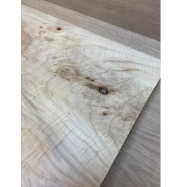 Клён Американский Волнистый заготовка на топ Смешанный А Волна АА 17х315-183х665-650 мм - 2 шт. (книжкой) АКЦИЯ-5