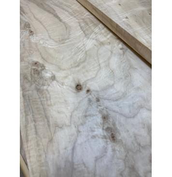 Клён Американский Волнистый заготовка на топ Смешанный А Волна АА 17х315-183х665-650 мм - 2 шт. (книжкой) АКЦИЯ-3