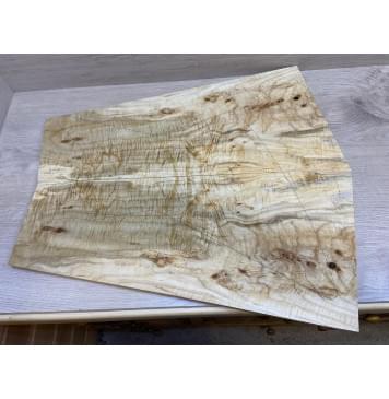 Клён Американский Волнистый заготовка на топ Смешанный А Волна АА 17х315-183х665-650 мм - 2 шт. (книжкой) АКЦИЯ-0