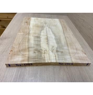 Клён Американский Волнистый заготовка на топ Смешанный А Волна АА 19х195х500 мм - 2 шт. (книжкой) АКЦИЯ-2